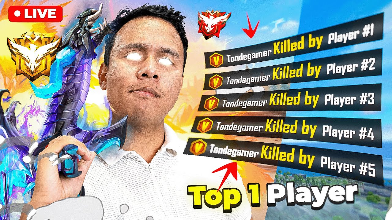 85000+ Rank Score ? Top 1 Grandmaster Live Push with V Badge Youtubers #freefire #live #tondegamer - YouTube